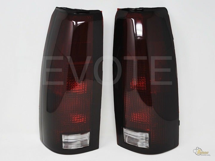 88-98 Chevy GMC C/K C10 1500 2500 Silverado Sierra Dark Red Tail Lights Set