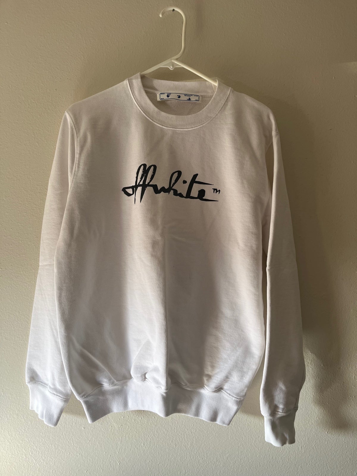 Off-White 21 script logo sweatshirt