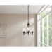 Pavlen 3-Light 18 in. Rustic Bronze Hanging Candlestick Chandelier with Clear Gl