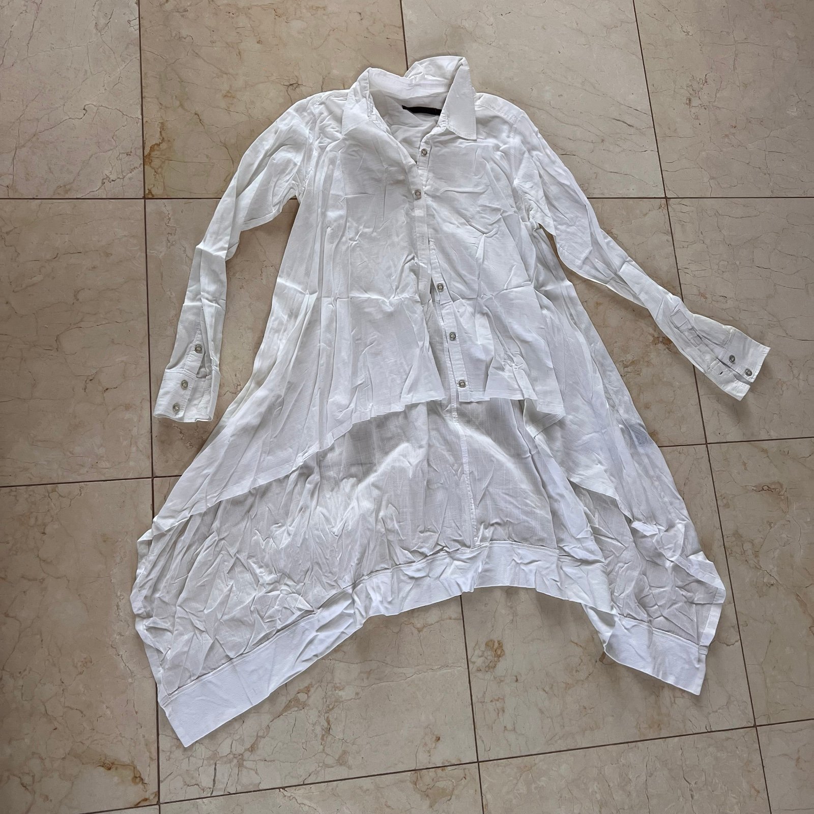 Nicholas K Like New White Longsleeve Blouse Sz Small