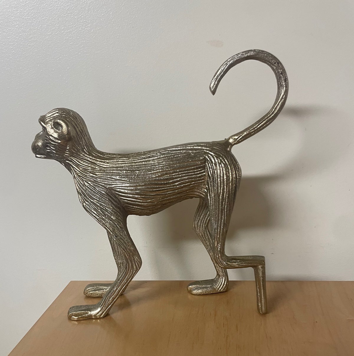 1970s Inspired Regency Figurative Brass Monkey