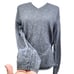 LXRI 100% Cashmere Gray V Neck Men's Sweater Size M