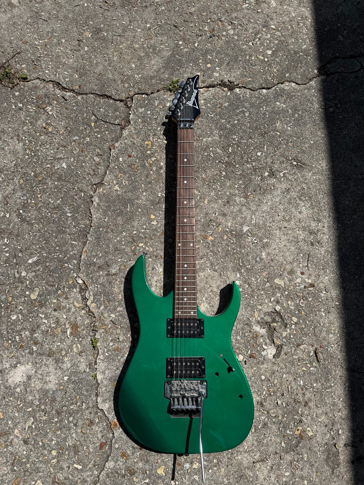 Electric Guitar 1998 Ibanez RG220 RG Series Metallic Green
