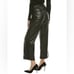 NWT- MOTHER The Skippety Ankle Faux Leather Pants in Wax On Wax Off