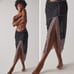 Free People Into You Half Column Slip - Black/Purple