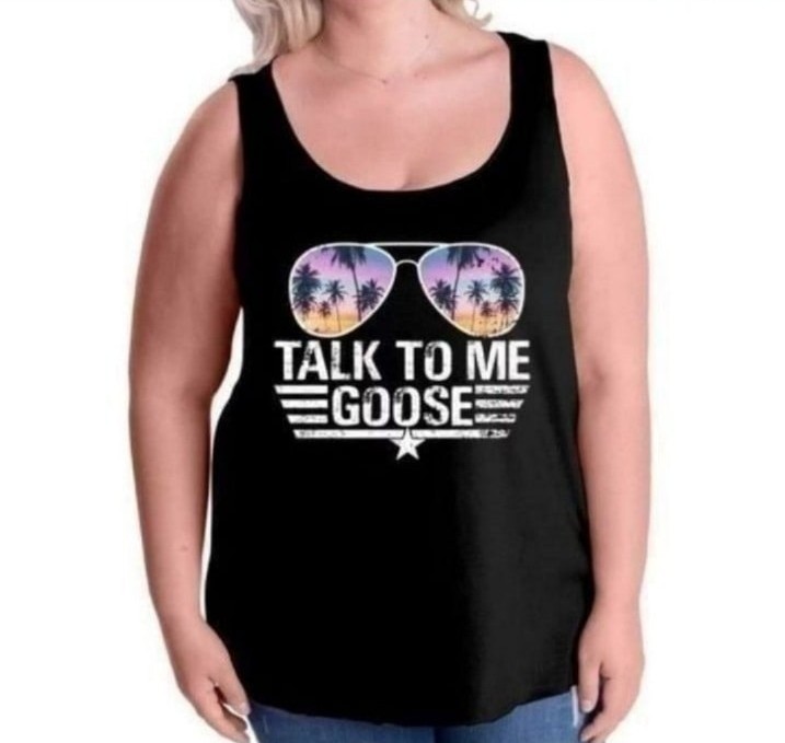 Printed Loose Tank Top sz Large