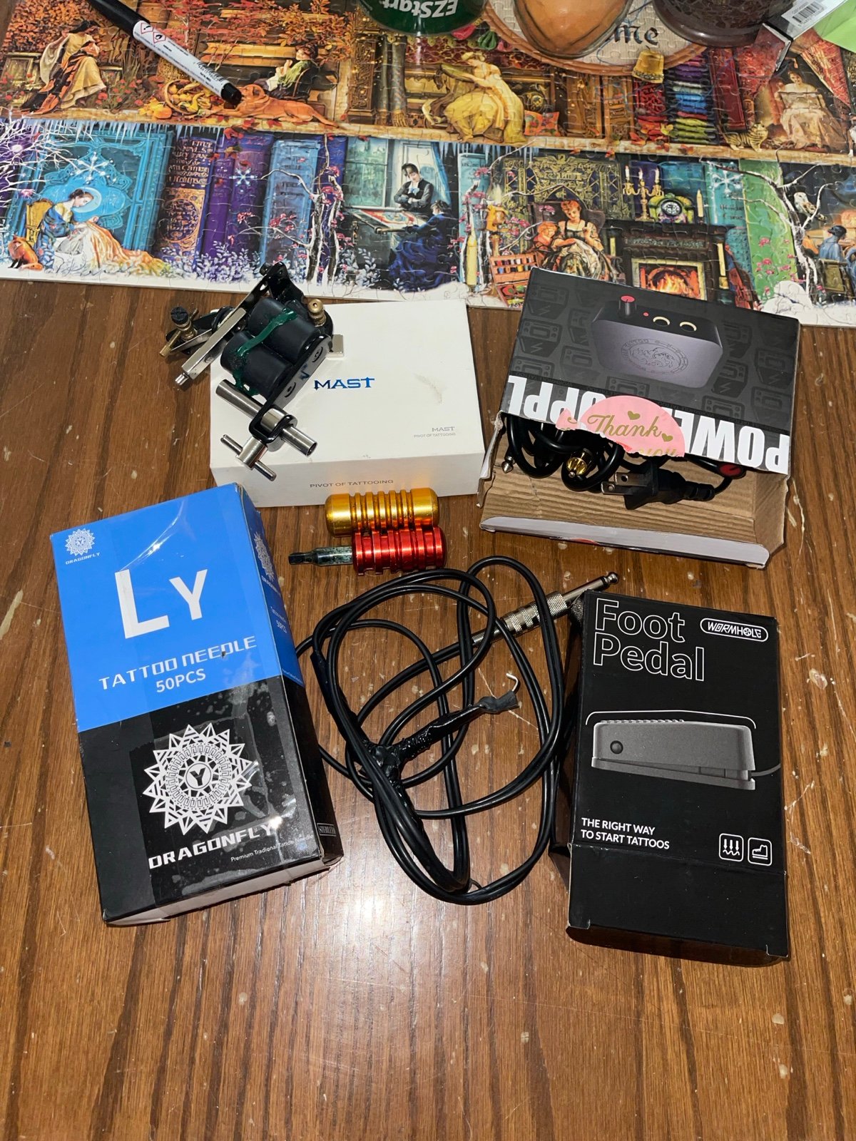 Ink machine and accessories