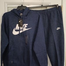 NWT NIKE SIZE XL MIDNIGHT NAVY/WHITE SPORTSWEAR SWEATSUIT