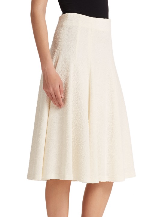 Alice + Olivia Kimi Hammered Crepe Skirt
