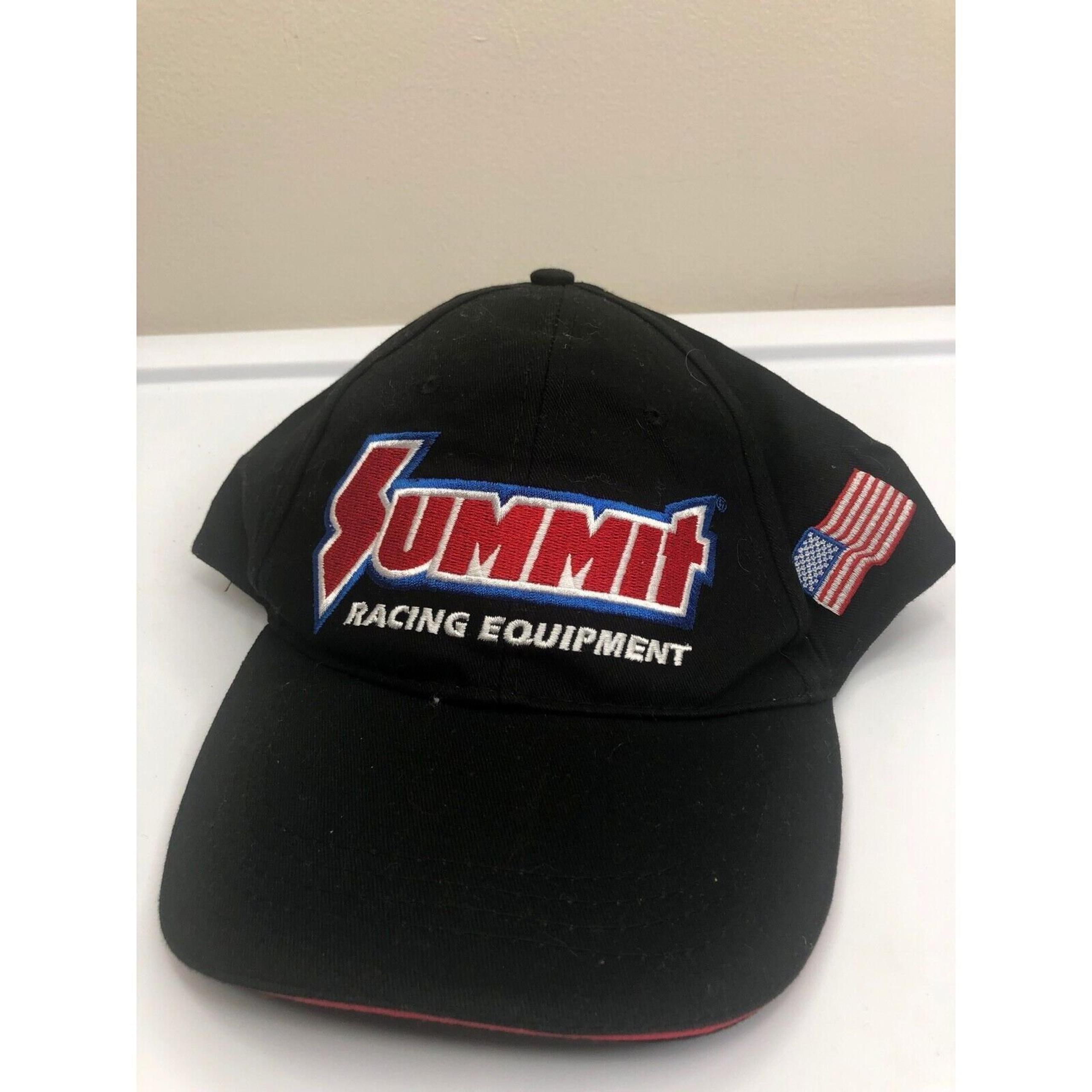 Summit Racing Hat. Black Equipment Baseball Cap Adjustable Strap Mens Car Auto