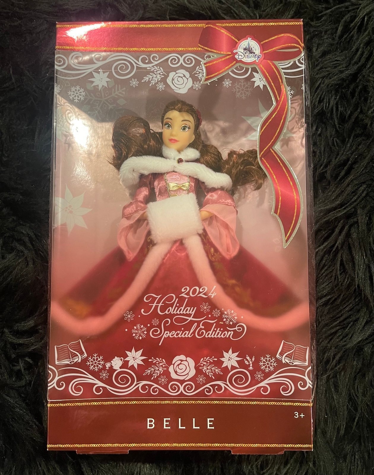 Disney Parks Beauty and the Beast Belle 2024 Holiday Special Edition Doll New