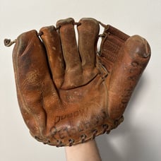Vintage 1950'S J.A. DUBOW Chicago Chuck Stobbs Leather Baseball Glove Model 751