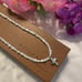 Silpada N2178 Freshwater Pearl Bead Necklace with Sterling Silver Cross Pendant