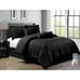 7 Piece Queen Black Down Alternative Bedding Super Soft Comforter Set