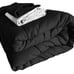 7 Piece Queen Black Down Alternative Bedding Super Soft Comforter Set