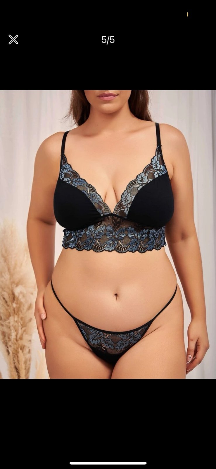 Lace bra bralette panties thong lingerie underwear bodysuit pants sweater shorts