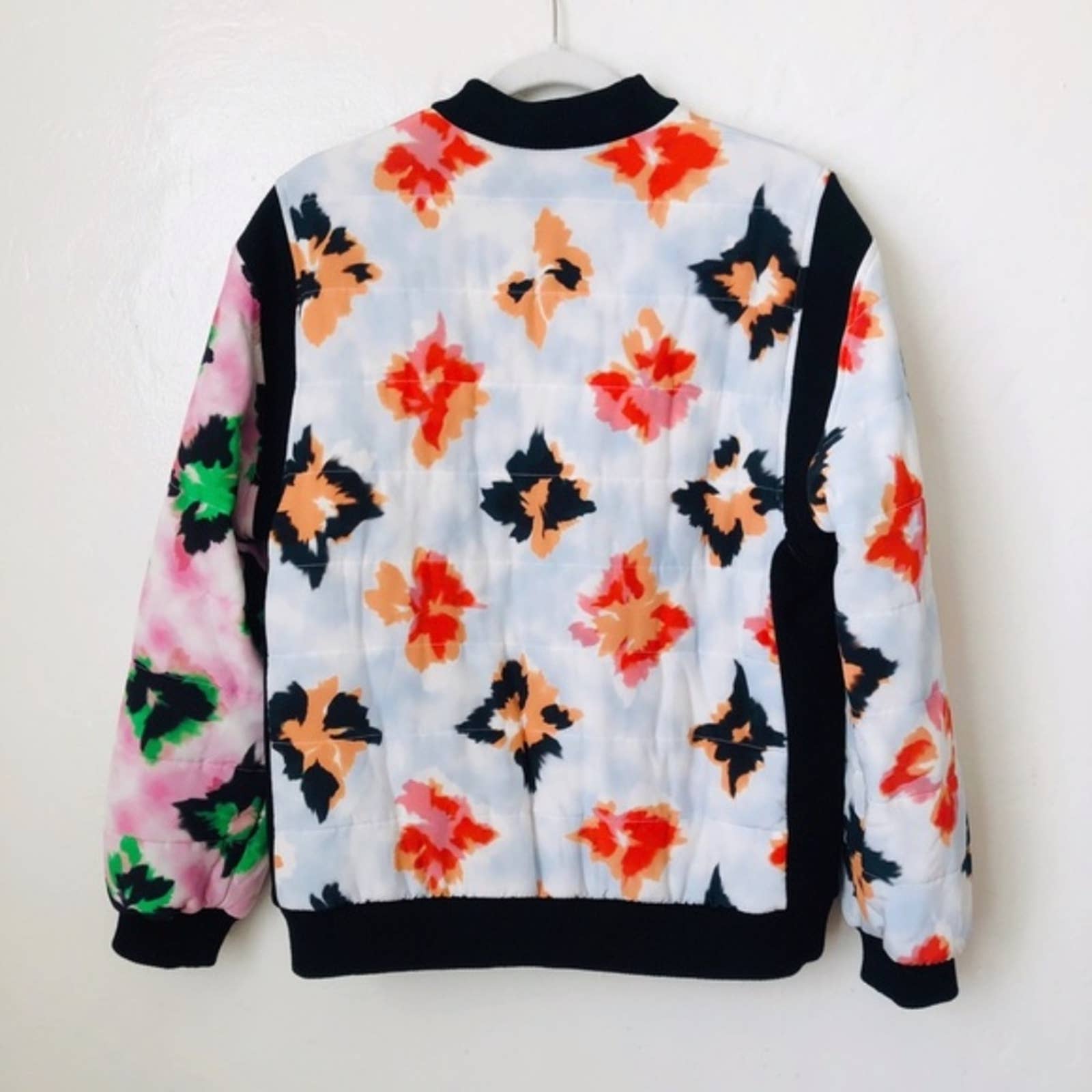OPENING CEREMONY Silk Floral Quilted Pullover sale Jacket Size S