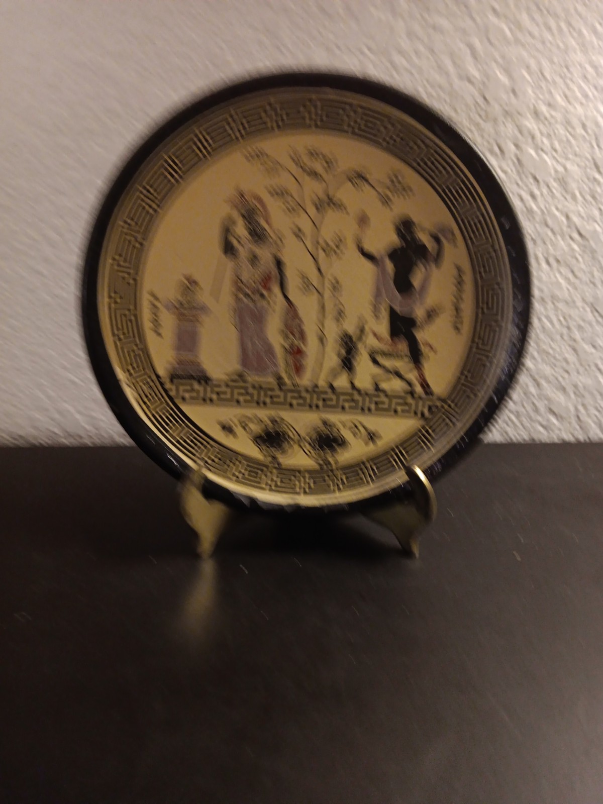 EXQUISITE VTG Museum Replica of Greek Athena & Aphrodite Art 6 Terracota Plate.