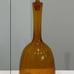 Vintage Large Amber Glass Decanter with Matching Glass Cork (possibly Blenko)