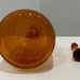 Vintage Large Amber Glass Decanter with Matching Glass Cork (possibly Blenko)
