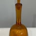 Vintage Large Amber Glass Decanter with Matching Glass Cork (possibly Blenko)