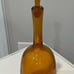 Vintage Large Amber Glass Decanter with Matching Glass Cork (possibly Blenko)