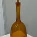 Vintage Large Amber Glass Decanter with Matching Glass Cork (possibly Blenko)