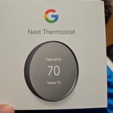 Google Nest Thermostat Charcoal