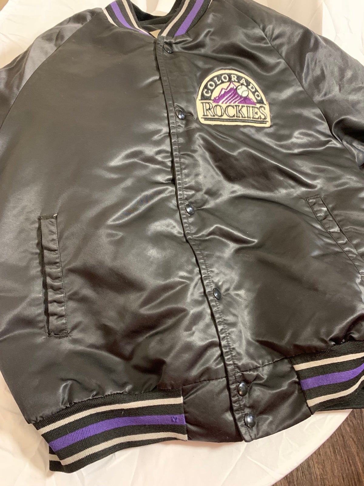 Rockies chalk line vintage bomber