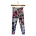 Betsey Johnson XS athletic floral leggings white pink bohemian workout gym