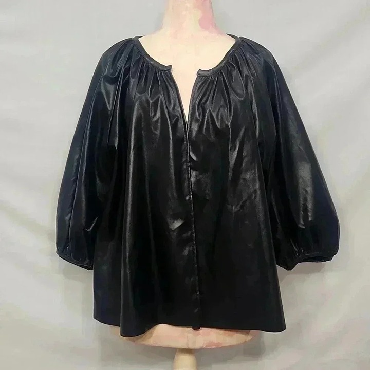 Do Everything in Love Faux Leather Jacket/Blazer