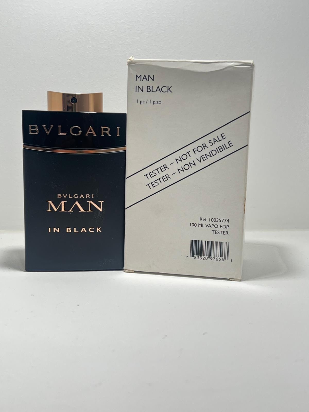Blvgari Man In Black 3.4oz Edp Spray For Men New In White Box As Shown