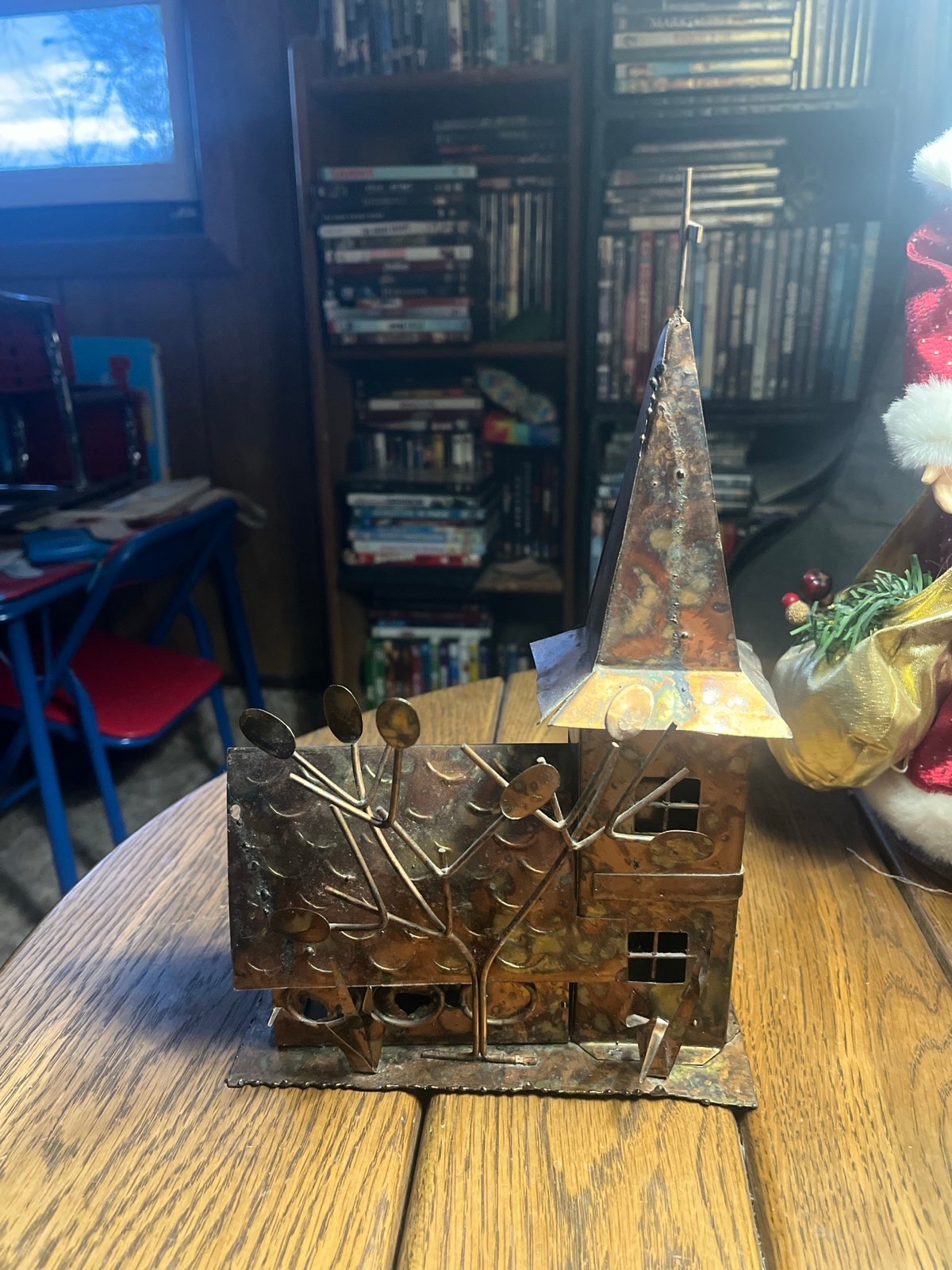 Vintage 1970’s HTC Copper Metal Art Musical Church