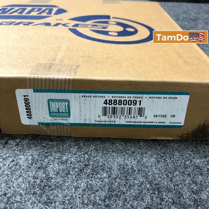 Napa Premium Brake Rotor 48880091 Hyundai Santa Fe 2001-2006