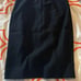 Chanel black wool skirt