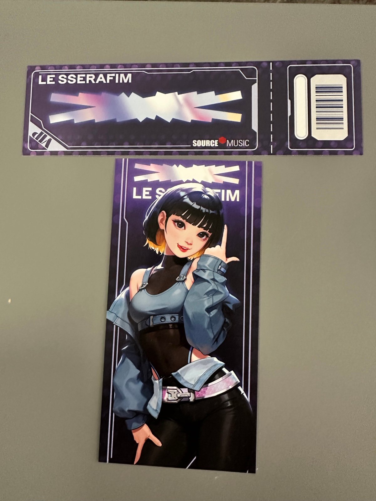 LE SSERAFIM X OVERWATCH 2 VIP Ticket + Chaewon Photo Card