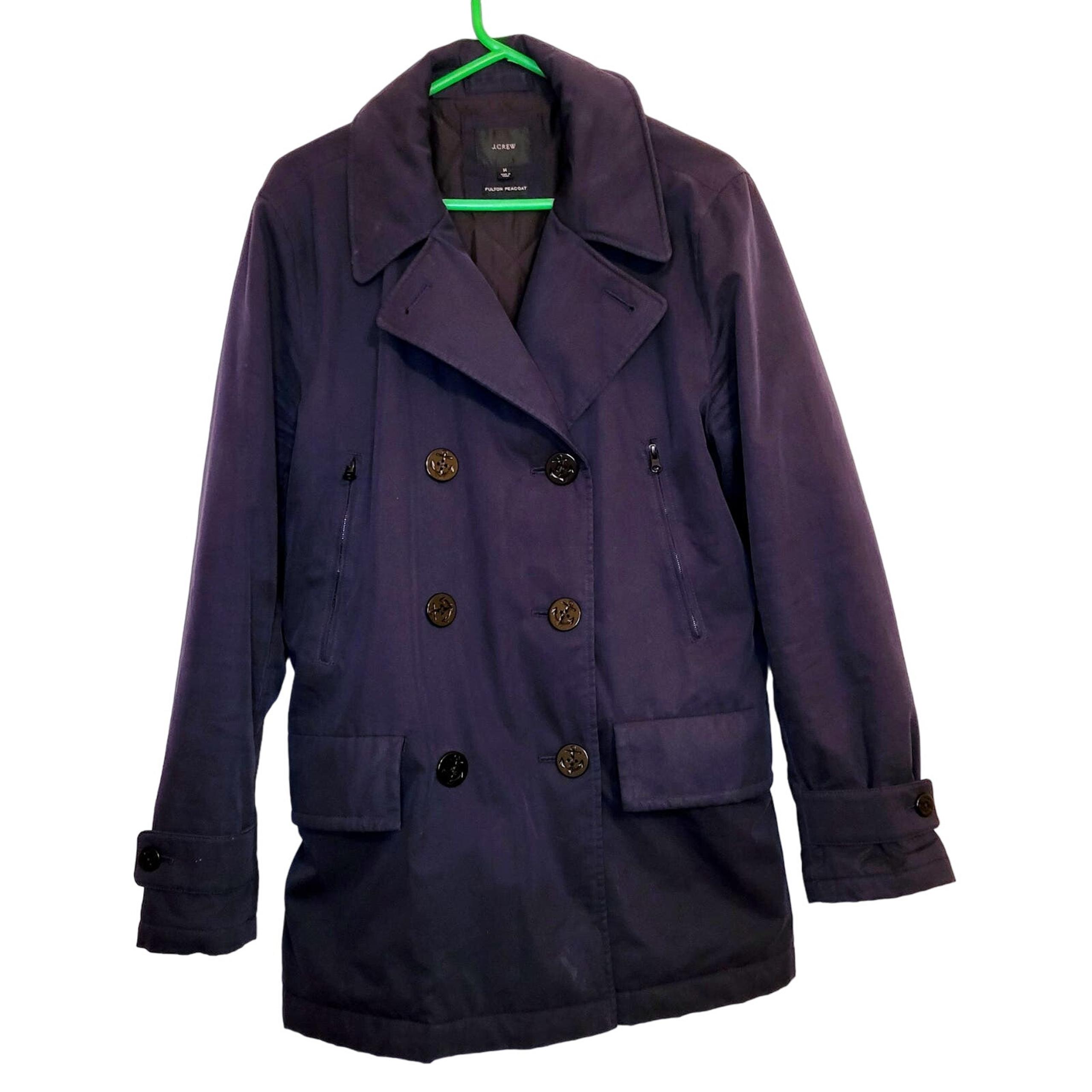 J.Crew Mens Fulton insulated Primaloft Navy Blue peacoat medium preppy old money