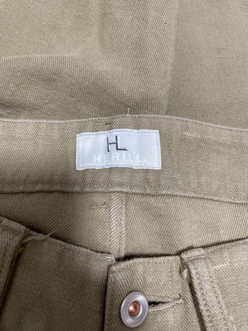 24時間限定タイムセール Rare & Discontinued HERILL HL Denim Cargopants Khaki パンツ