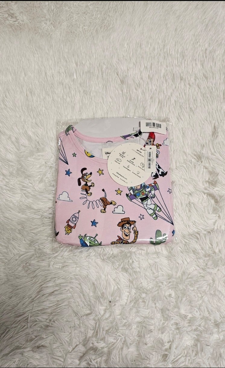 Little Sleepies DISNEY TOY STORY PALS Short Sleeve Pocket Dress SIZE 3T NIB NEW