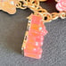 Betsey Johnson 'Lovely in Pink' Gummy Bear & Fireball Charm Necklace NEW Rare!