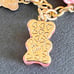 Betsey Johnson 'Lovely in Pink' Gummy Bear & Fireball Charm Necklace NEW Rare!