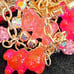 Betsey Johnson 'Lovely in Pink' Gummy Bear & Fireball Charm Necklace NEW Rare!