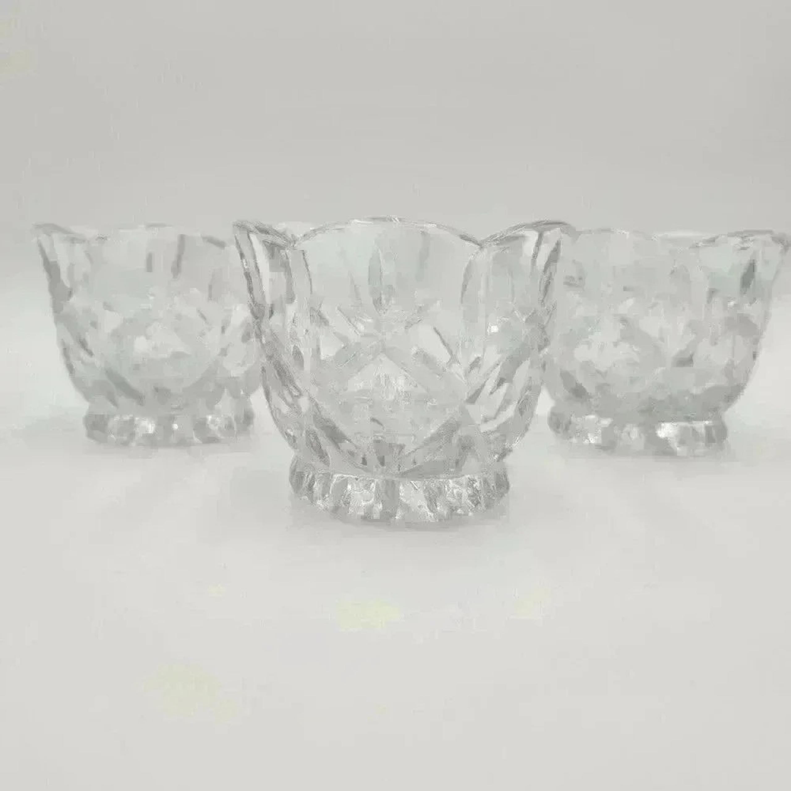 Gorham Crystal Lady Anne 3-Piece Votive Set with 3 Tealights Included in Box