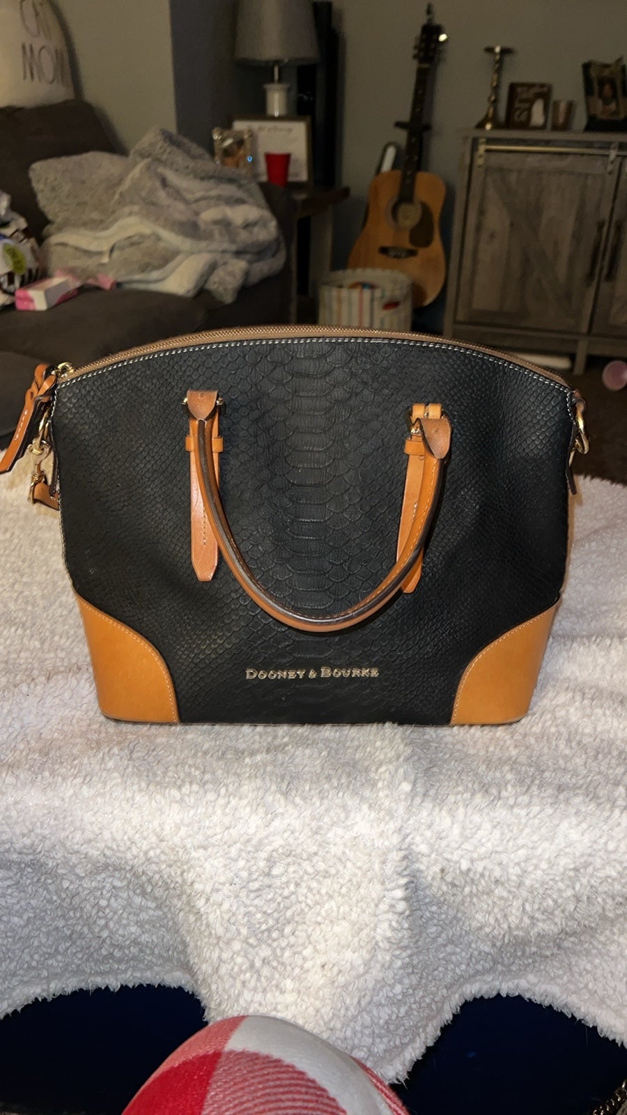 Dooney & Bourke Claremont Python Domed Satchel