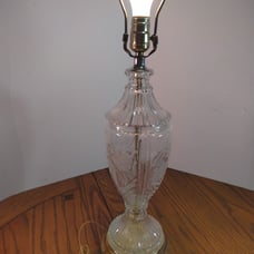 Crystal table lamp Hollywood Regency MCM