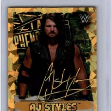 (2)WWE AJ Styles 2016 [Gold EXCLUSIVE] Slam Attax Takeover VERY RARE
