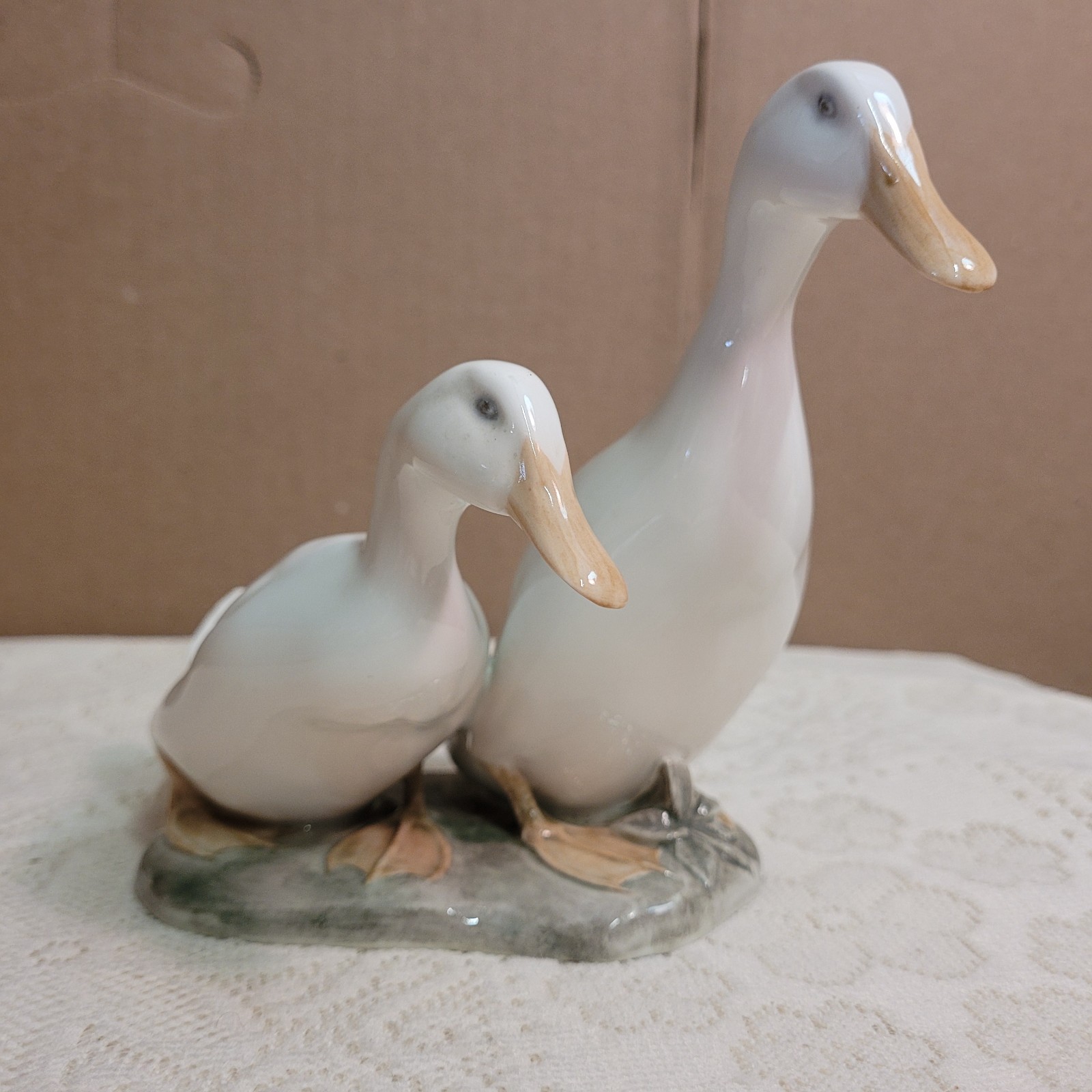 Vintage Royal Copenhagen Denmark Ducks Pair Indian Runner Tall Ducks