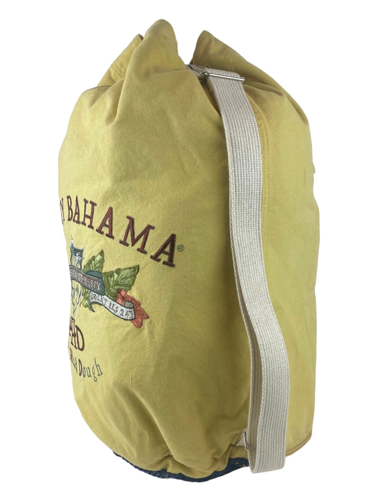 Tommy Bahama Vintage PHD Pop Had Dough Yellow Duffle Bag Backpack Unisex RARE