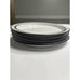 Dansk Bistro Christianshavn Blue Striped Rim 8.5” Luncheon Salad Plates 4pc