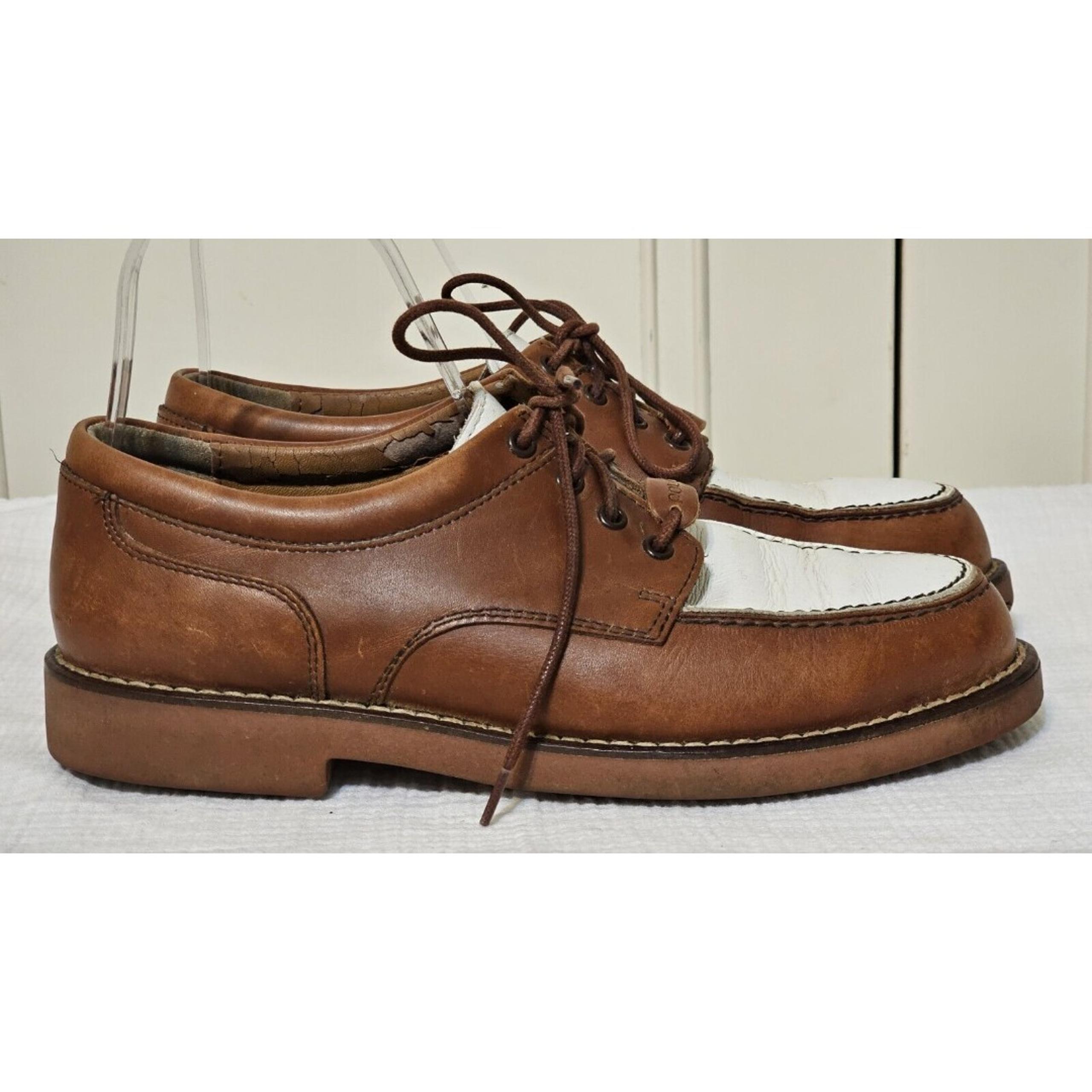 Vintage womens POLO golf shoes two tone leather oxford size 6.5
